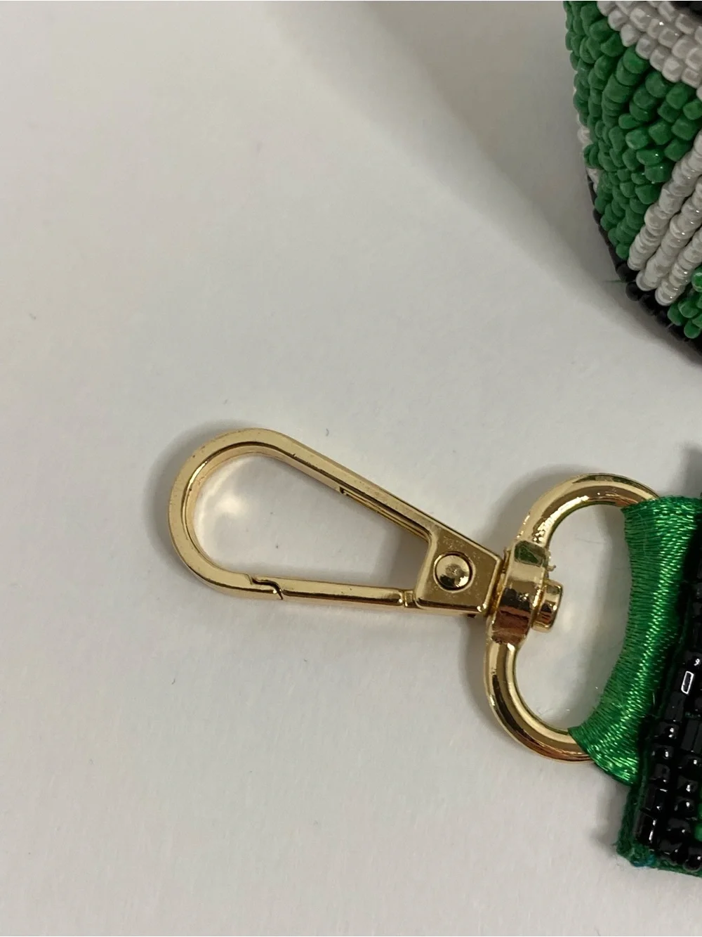 Philadelphia Eagles Lanyard Fly Eagles Fly Logo Beaded Kelly Green With Clips